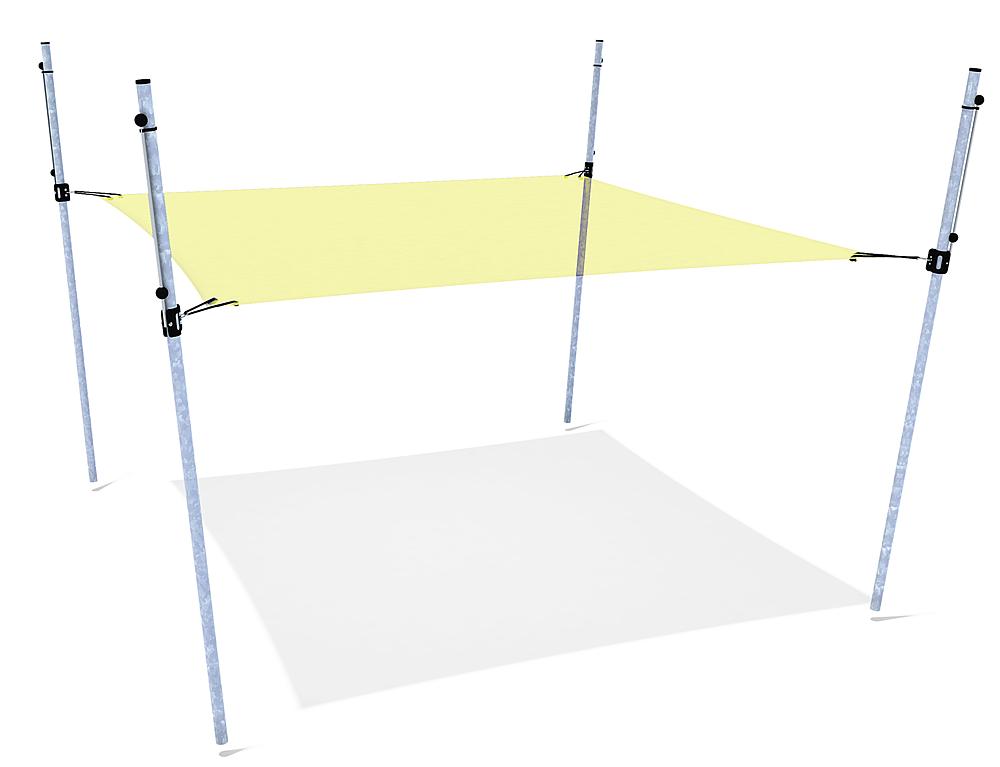 Schattensegel höhenverstellbar 3x3m