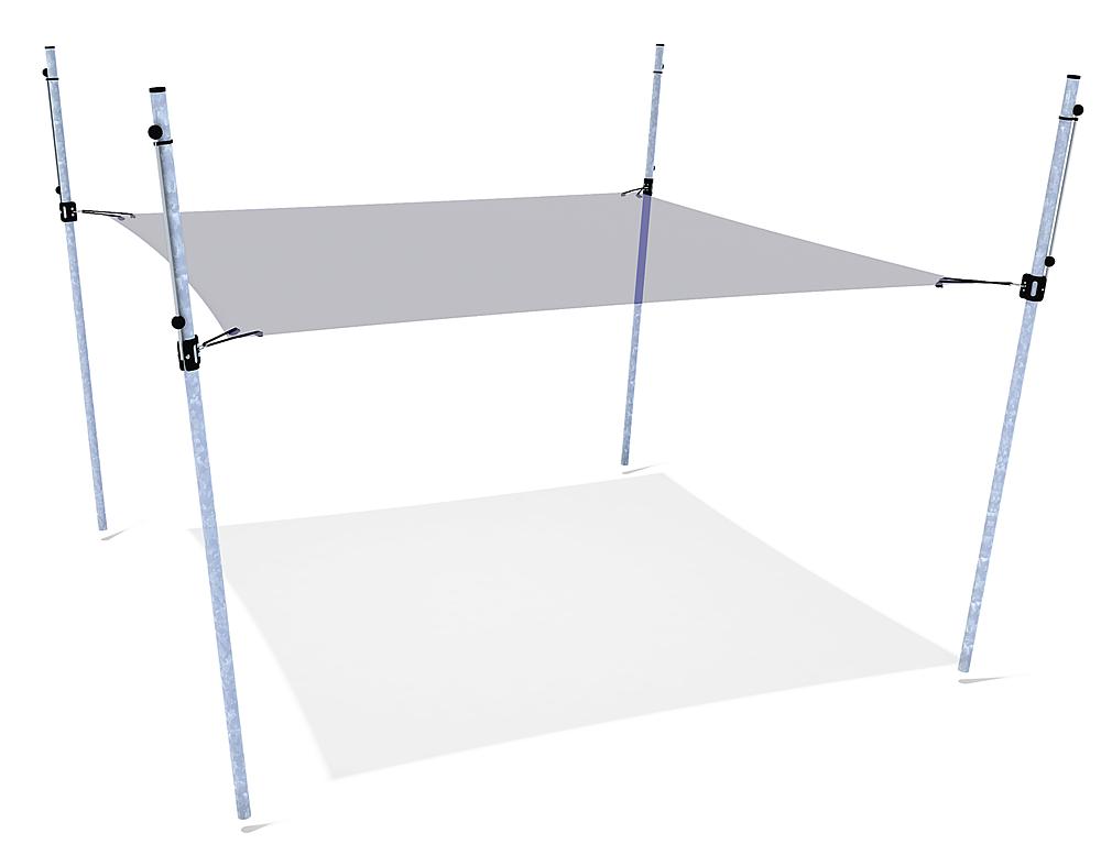 Schattensegel höhenverstellbar 3x3m