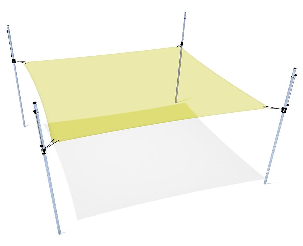 Schattensegel höhenverstellbar 4x4m