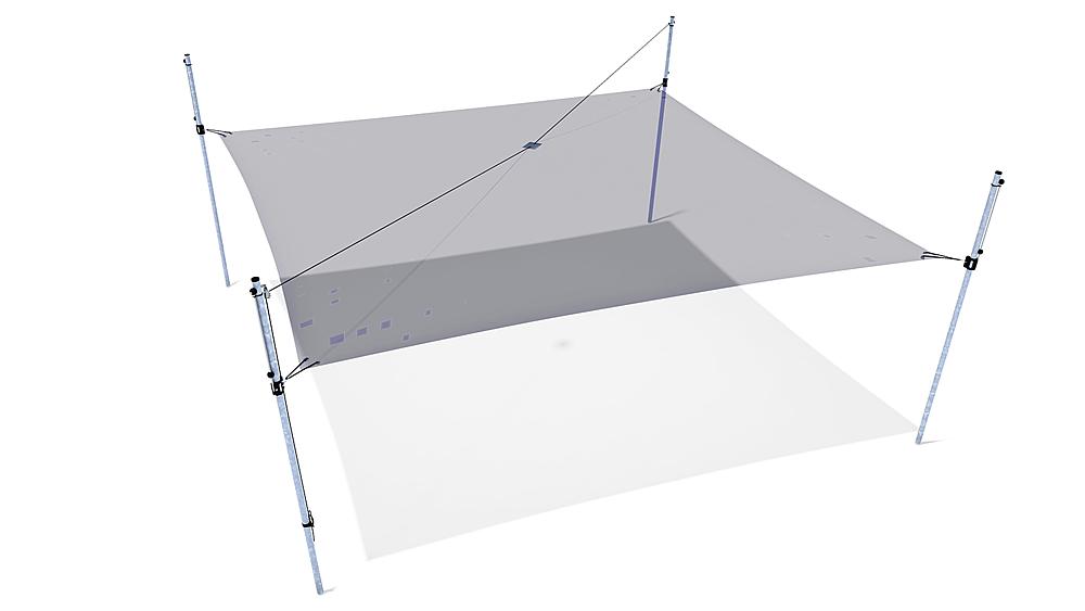 Schattensegel höhenverstellbar 5x5m