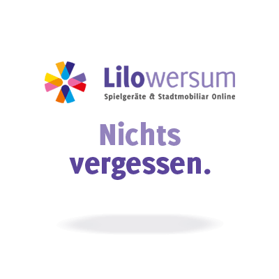 Das Lilowersum Logo darunter der Schriftzug Nichts vergessen